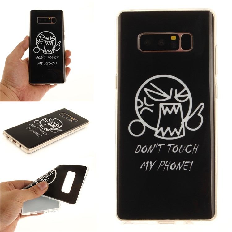 

For Samsung Galaxy Note 8 N950 Lightweight IMD TPU Soft Cover - Do Not Touch My Phone