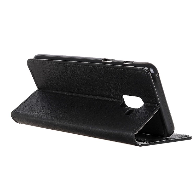 PU Leather Wallet Mobile Phone Case for Samsung Galaxy A5 (2018) - Black-3