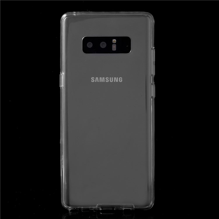 Touchable Acrylic Front + Flexible TPU Back Case for Samsung Galaxy Note 8 N950 - Transparent-2