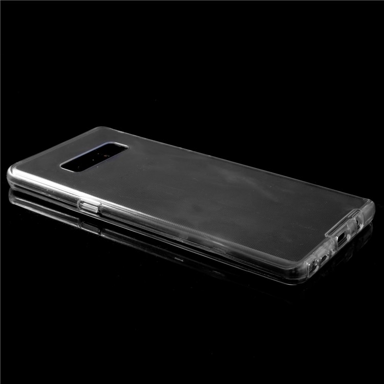 Touchable Acrylic Front + Flexible TPU Back Case for Samsung Galaxy Note 8 N950 - Transparent-3
