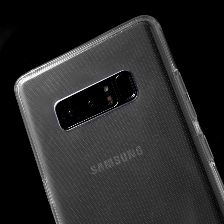 Touchable Acrylic Front + Flexible TPU Back Case for Samsung Galaxy Note 8 N950 - Transparent-4