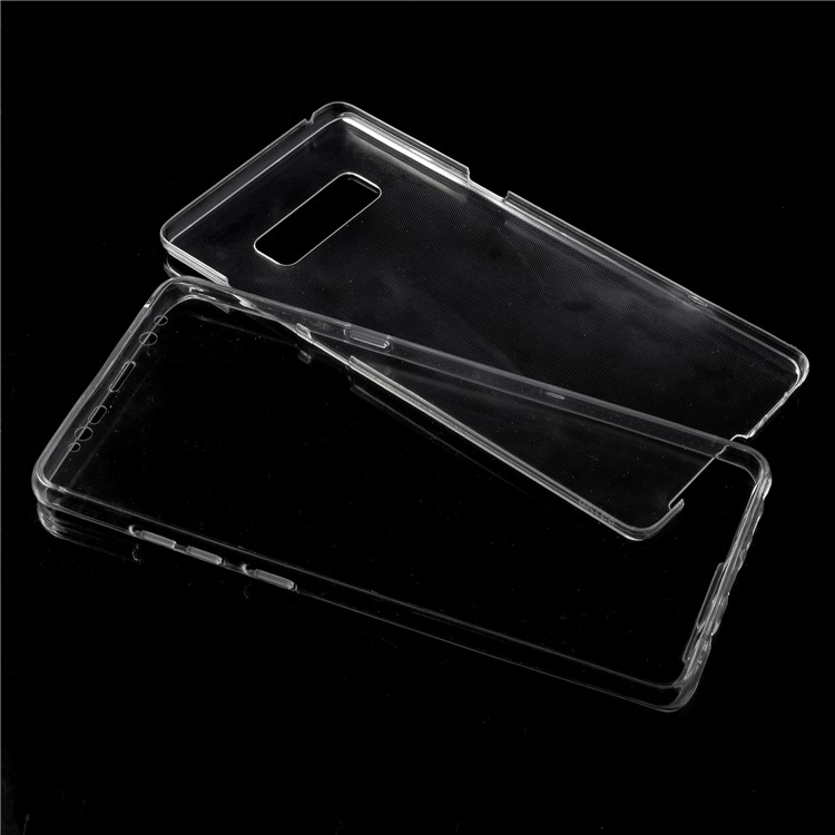 Touchable Acrylic Front + Flexible TPU Back Case for Samsung Galaxy Note 8 N950 - Transparent-6