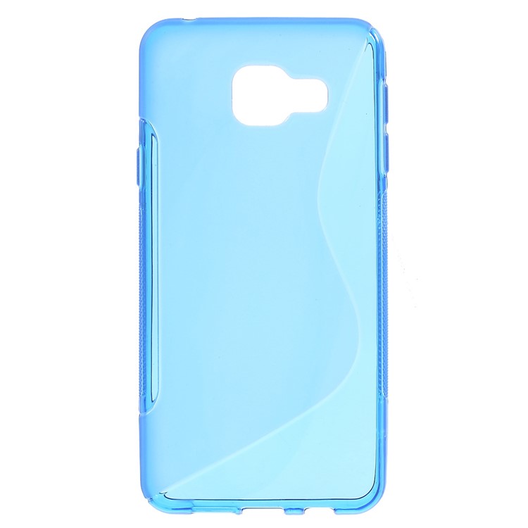 

S Форма Чехол Для Крышки TPU Для Галактики Samsung A3 SM-A310F (2016) - Синий