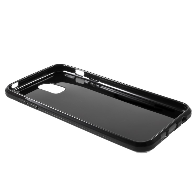 S Shape Brushed TPU Phone Case for Samsung Galaxy J7 (2017) EU Version / J7 (Pro) 2017 / J7+ / C8 - Black-4