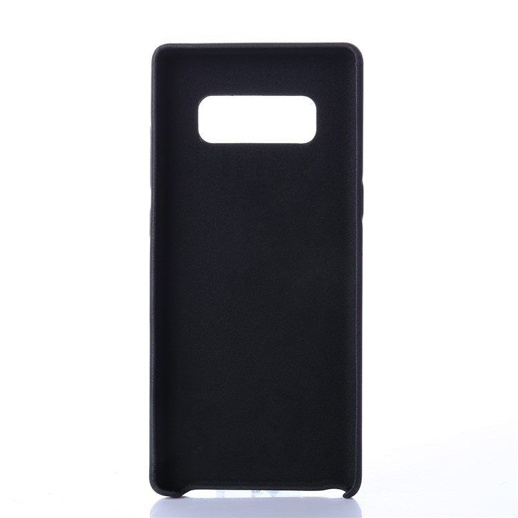 For Samsung Galaxy Note 8 N950 Retro Style Crazy Horse PU Leather Coated Plastic Cell Phone Back Case - Black-2