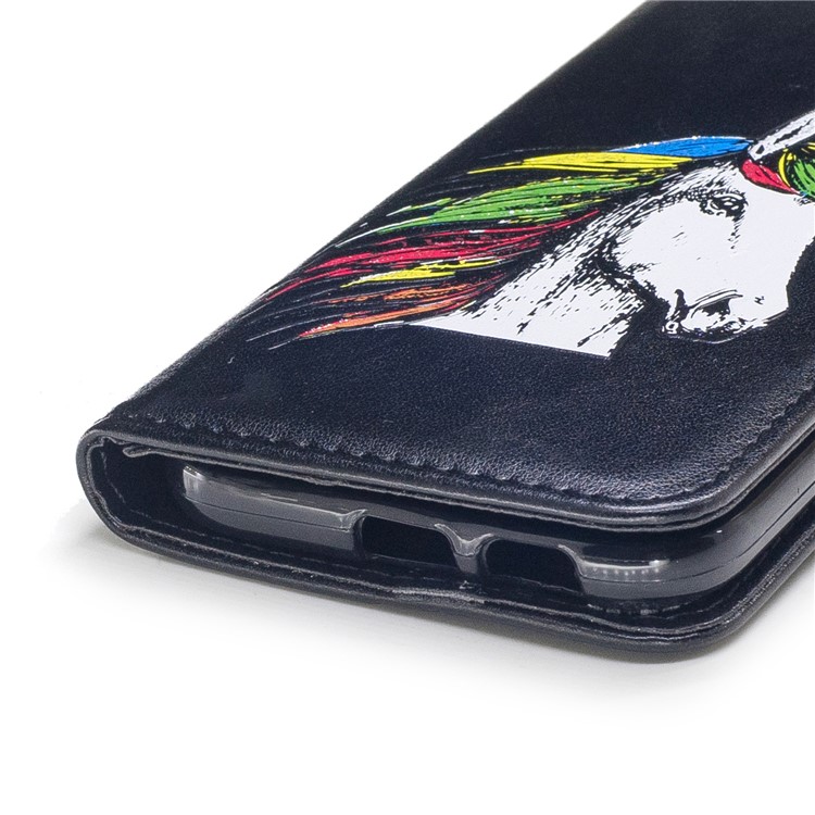 Unicorn Pattern Wallet Stand Leather Phone Case for Samsung Galaxy A5 (2017) A520 - Black-5