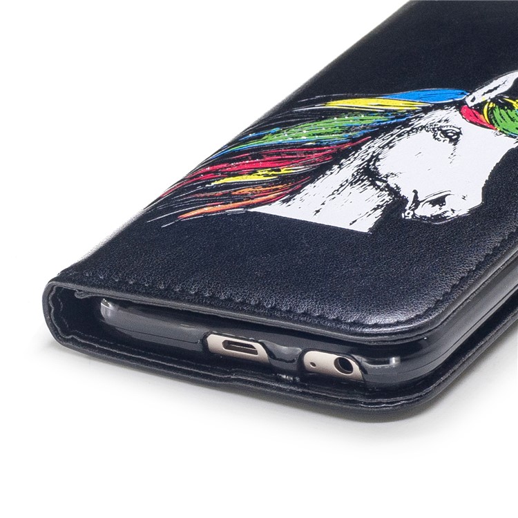 Unicorn Pattern Leather Wallet Case for Samsung Galaxy J5 (2017) EU Version/J5 Pro - Black-5