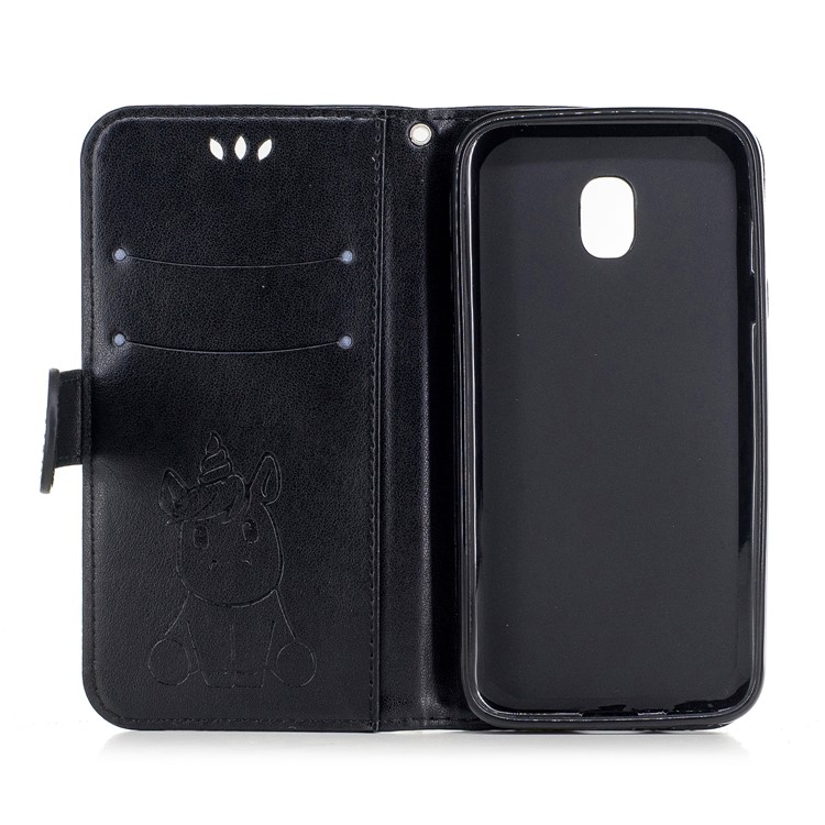 Unicorn Pattern Leather Wallet Case for Samsung Galaxy J5 (2017) EU Version/J5 Pro - Black-8