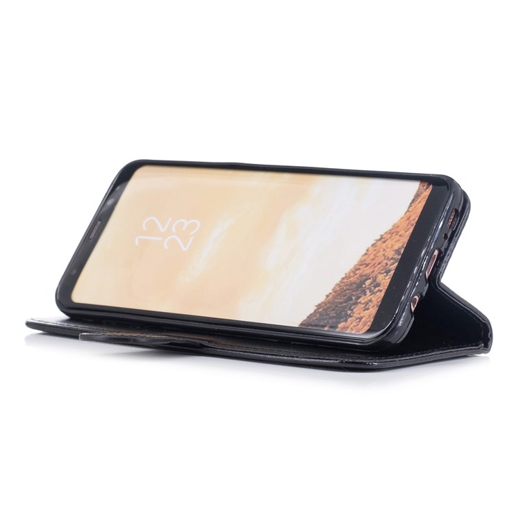 Unicorn Pattern Leather Wallet Stand Case Shell for Samsung Galaxy Note 8 SM-N950 - Black-4