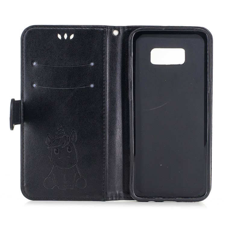 Unicorn Pattern Leather Wallet Stand Case Shell for Samsung Galaxy Note 8 SM-N950 - Black-7