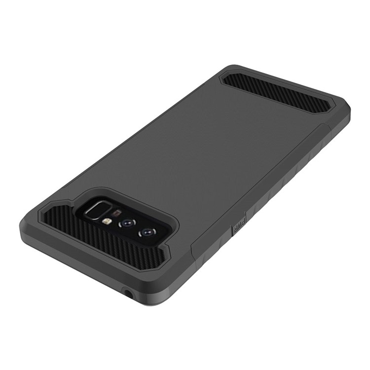 Carbon Fiber Texture PC + TPU Hybrid Back Case for Samsung Galaxy Note 8 N950 - Black-4