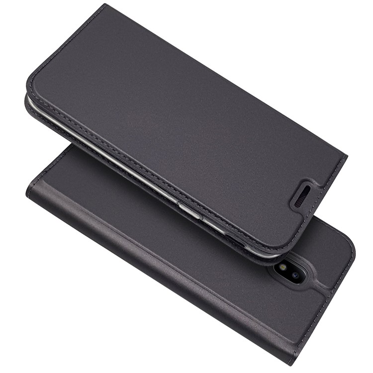 Auto-absorbed Card Holder Leather Stand Case for Samsung Galaxy J5 (2017) EU Version/J5 Pro (2017) - Black-2