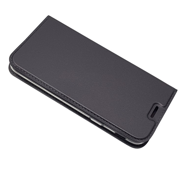 Auto-absorbed Card Holder Leather Stand Case for Samsung Galaxy J5 (2017) EU Version/J5 Pro (2017) - Black-5