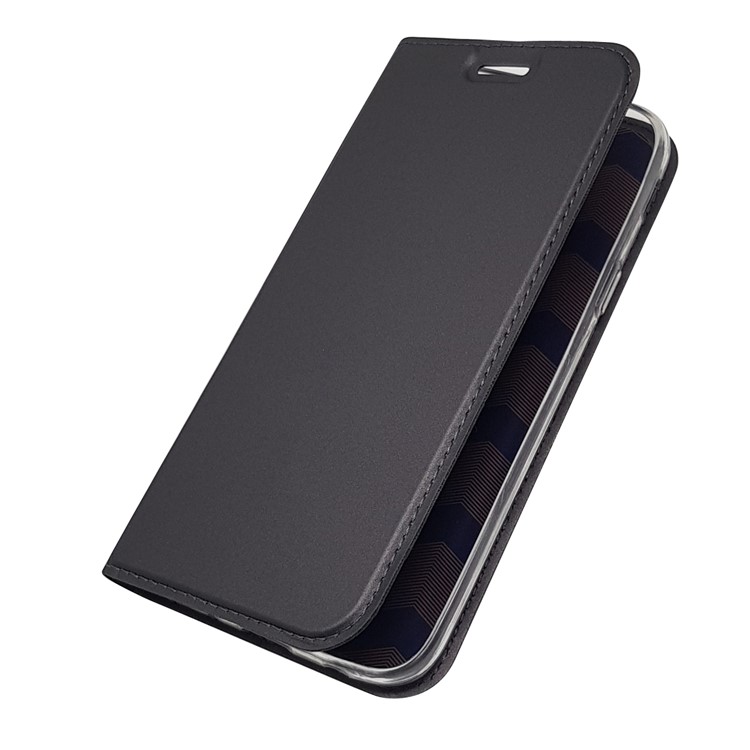 Auto-absorbed Card Holder Leather Stand Case for Samsung Galaxy J5 (2017) EU Version/J5 Pro (2017) - Black-9