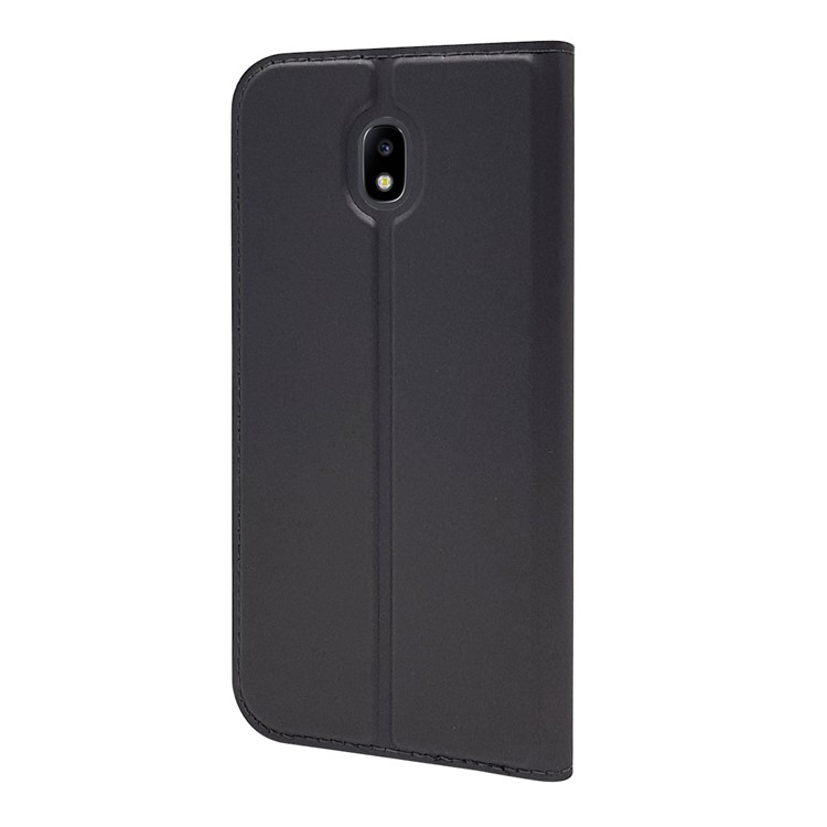 Magnetic Leather Card Holder Stand Case for Samsung Galaxy J3 (2017) EU Version / J3 Pro (2017) - Black-11