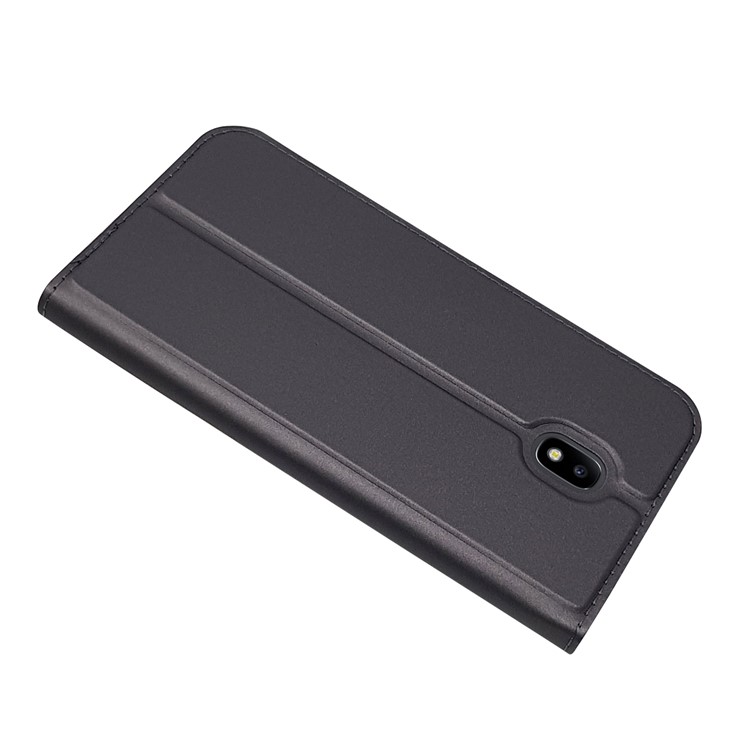 Magnetic Leather Card Holder Stand Case for Samsung Galaxy J3 (2017) EU Version / J3 Pro (2017) - Black-6