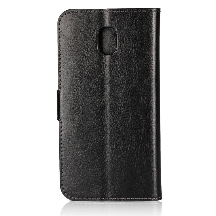 Crazy Horse Leather Wallet Stand Mobile Case for Samsung Galaxy J5 (2017) EU Version / J5 Pro (2017) - Black-4