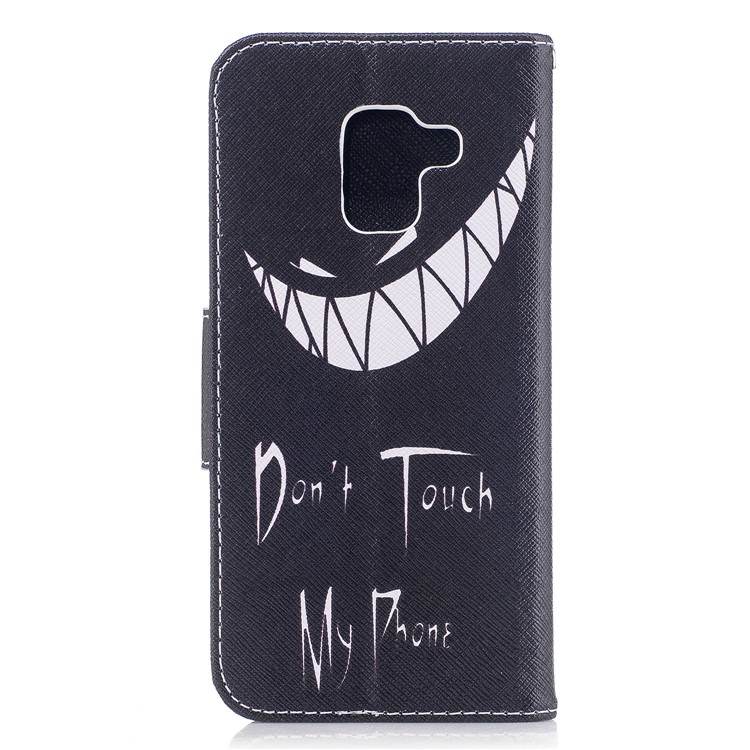 Pattern Printing Wallet Leather Flip Case for Samsung Galaxy A5 (2018) - Do not Touch Me-3