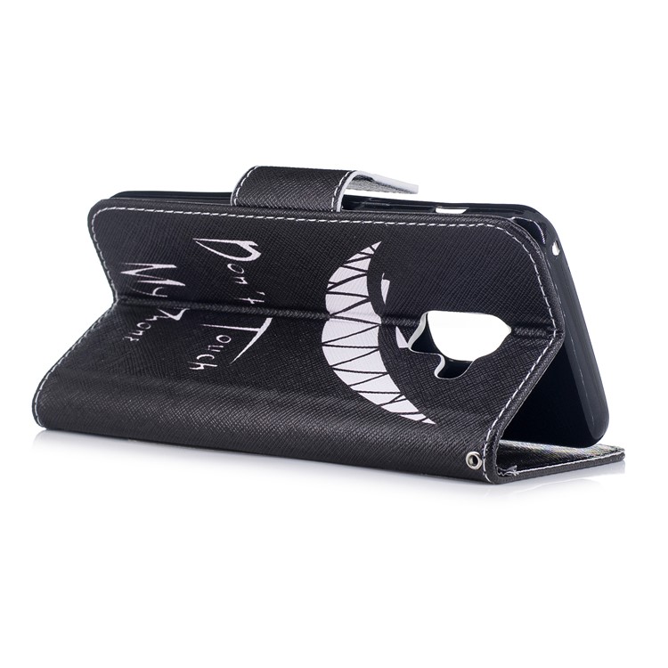 Pattern Printing Wallet Leather Flip Case for Samsung Galaxy A5 (2018) - Do not Touch Me-4