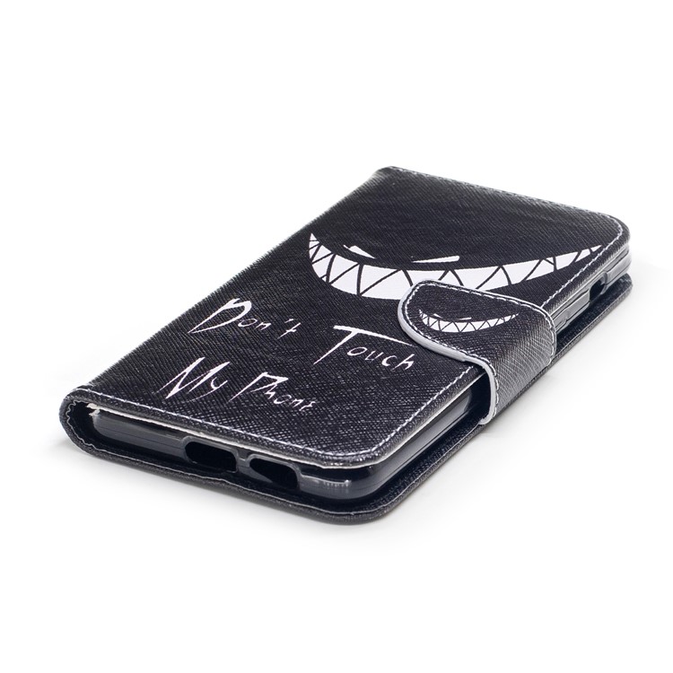 Pattern Printing Wallet Leather Flip Case for Samsung Galaxy A5 (2018) - Do not Touch Me-6