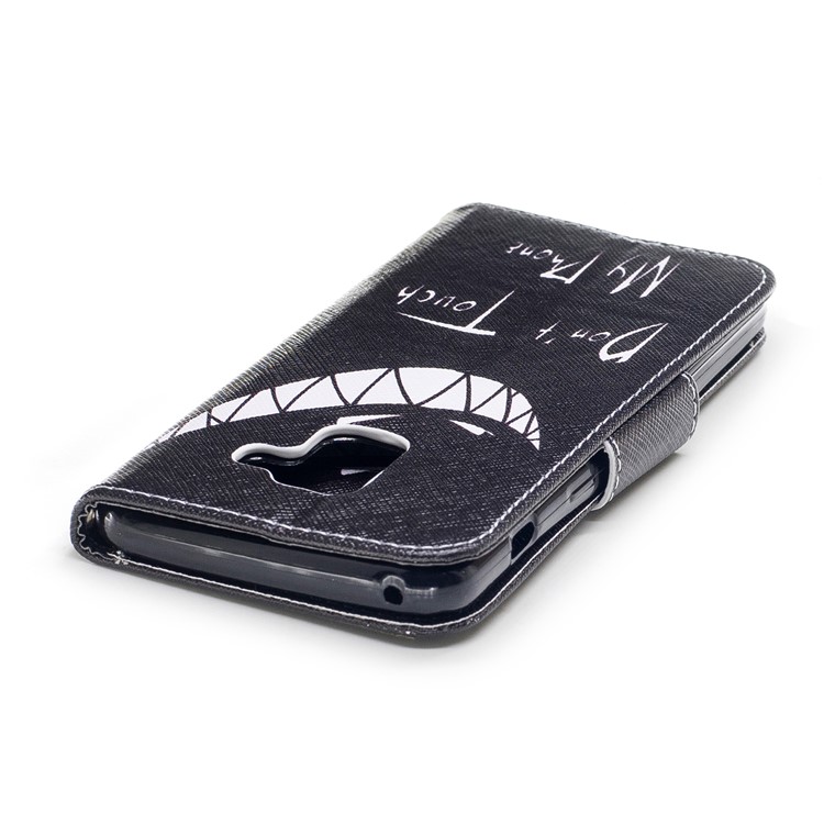 Pattern Printing Wallet Leather Flip Case for Samsung Galaxy A5 (2018) - Do not Touch Me-7