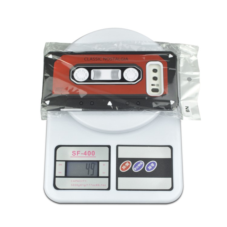 ANGIBABE Cassette Tape Shape PC + TPU Hybrid Case for Samsung Galaxy Note 8 SM-N950 - Silver-7
