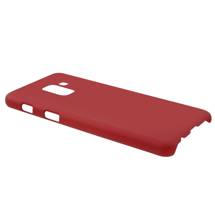 Rubberized Hard PC Back Case for Samsung Galaxy A5 (2018) - Red-3