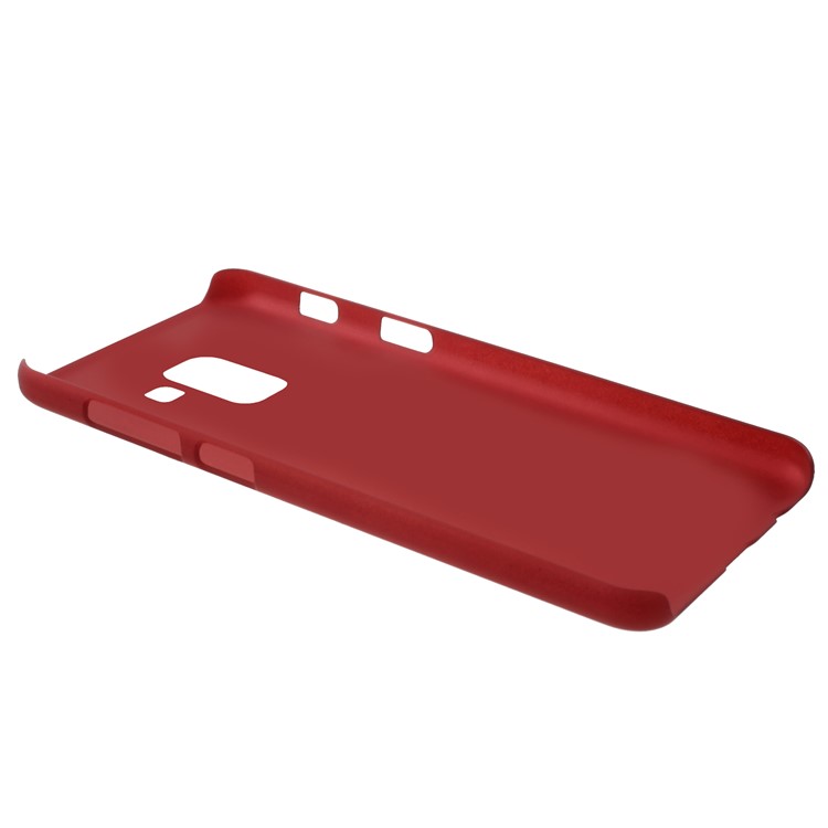 Rubberized Hard PC Back Case for Samsung Galaxy A5 (2018) - Red-4