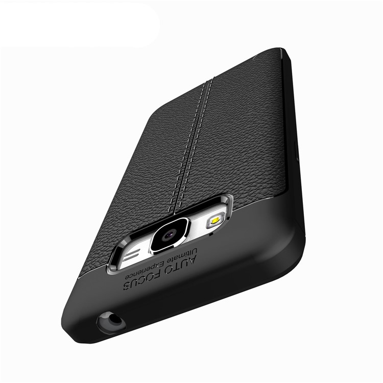 Litchi Skin Leather Coated TPU Case for Samsung Galaxy J2 Prime/Grand Prime Plus/Prime (2016) - Black-10