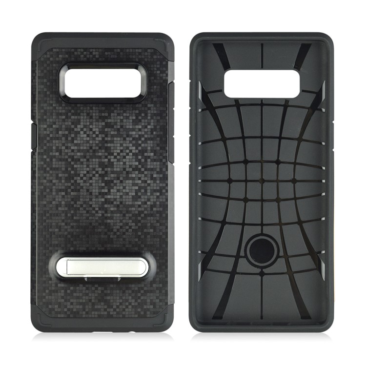 Mosaic Pattern TPU PC Hybrid Kickstand Case for Samsung Galaxy Note 8 SM-N950 - Black-3