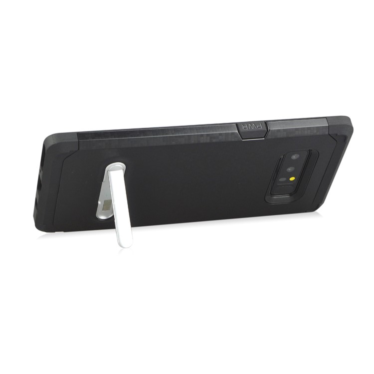 Mosaic Pattern TPU PC Hybrid Kickstand Case for Samsung Galaxy Note 8 SM-N950 - Black-4