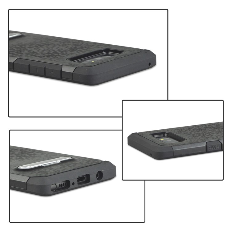 Mosaic Pattern TPU PC Hybrid Kickstand Case for Samsung Galaxy Note 8 SM-N950 - Black-6