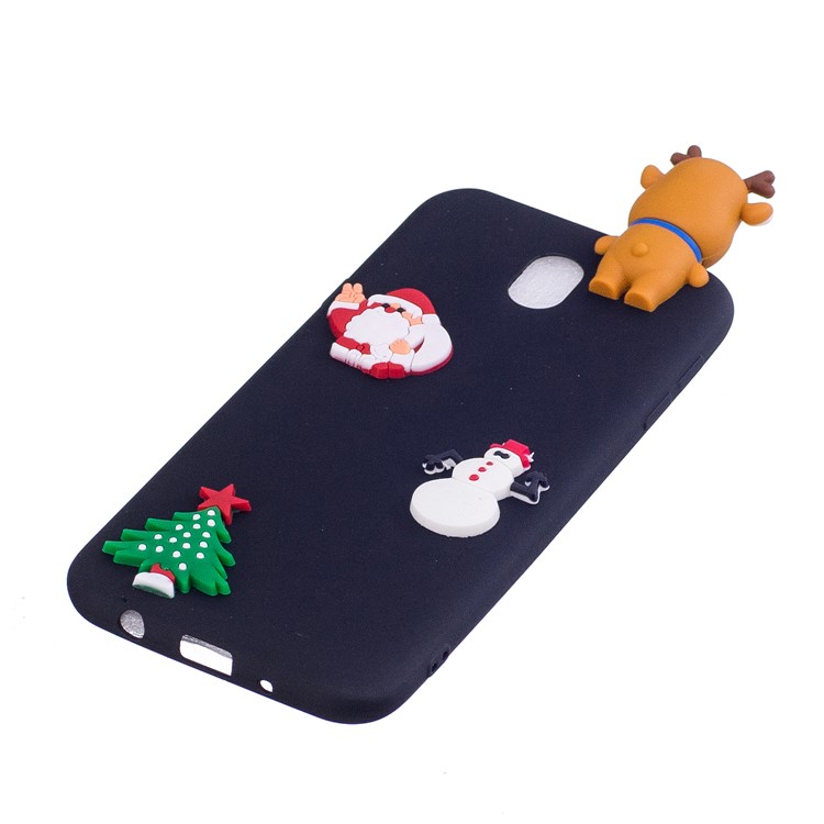 3D Creative Design Flexible TPU Cellphone Cover for Samsung Galaxy J7 (2017) EU Version / J7 Pro (2017) - Reindeer / Black-4