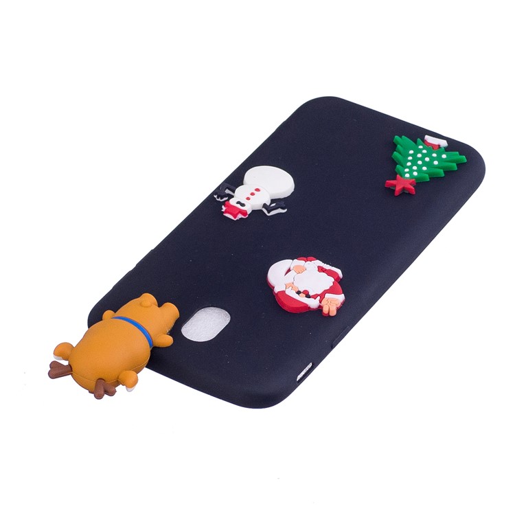 3D Creative Design Flexible TPU Cellphone Cover for Samsung Galaxy J7 (2017) EU Version / J7 Pro (2017) - Reindeer / Black-5