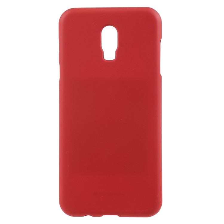 MERCURY GOOSPERY Anti-fingerprint Matte TPU Phone Case for Samsung Galaxy J7 Plus/C8 - Red-1