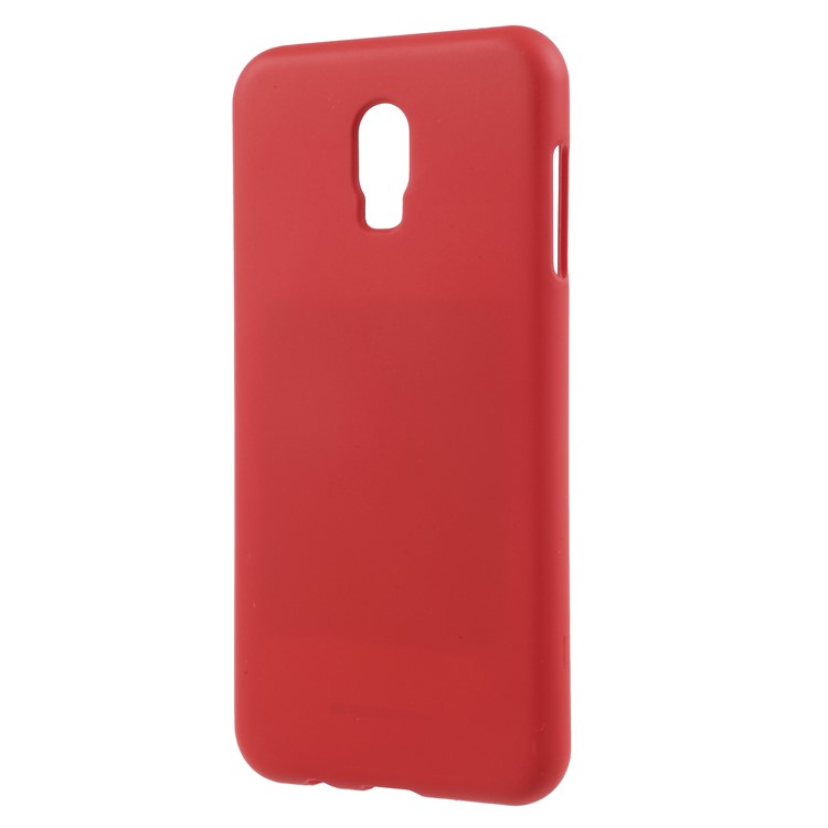 MERCURY GOOSPERY Anti-fingerprint Matte TPU Phone Case for Samsung Galaxy J7 Plus/C8 - Red-2