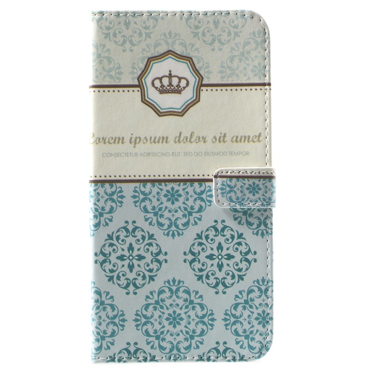 Pattern Printing Wallet Leather Magnetic Case for Samsung Galaxy A7 (2018) - Damask Flower-3