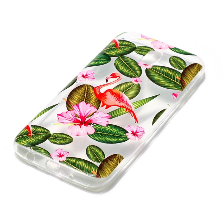 Printing Pattern Soft TPU Mobile Case for Samsung Galaxy J5 Pro (2017) / J5 (2017) EU Version - Flamingo-3