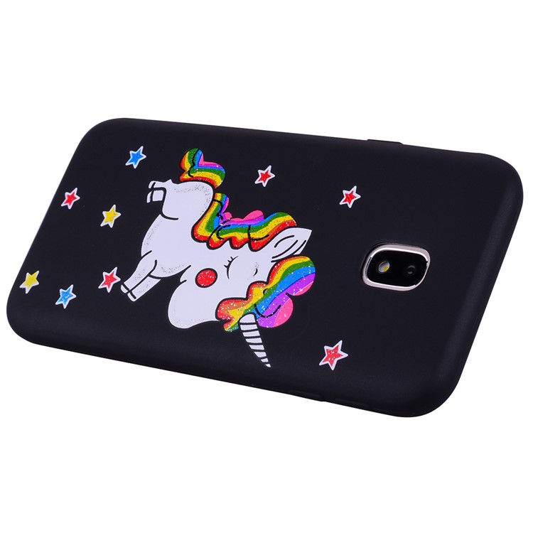 Unicorn Pattern TPU Case for Samsung Galaxy J7 (2017) EU Version / J7 Pro (2017) - Black-4