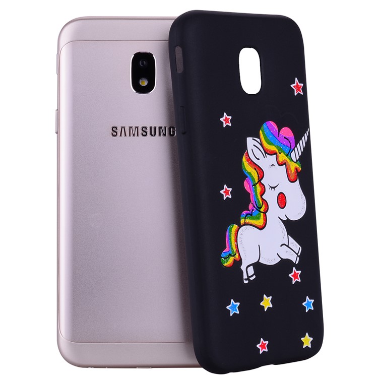 Unicorn Pattern TPU Case for Samsung Galaxy J7 (2017) EU Version / J7 Pro (2017) - Black-5