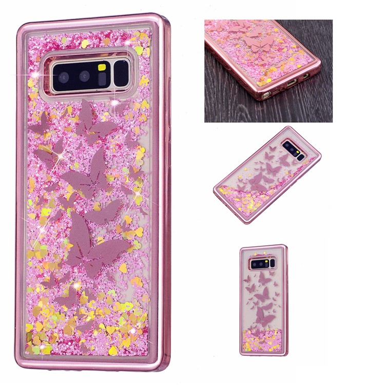 

Dynamic Quicksand Electroplating TPU Case for Samsung Galaxy Note 8 SM-N950 - Butterfly