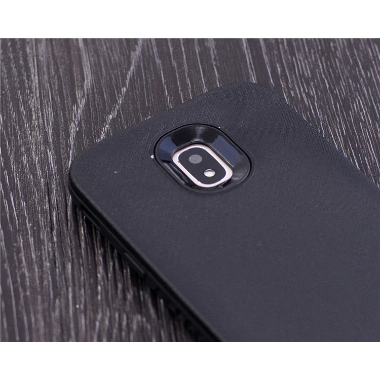 Rubberized Cloth Texture PC + TPU Hybrid Mobile Phone Case for Samsung Galaxy J5 Pro (2017) / J5 (2017) EU Version - Black-6