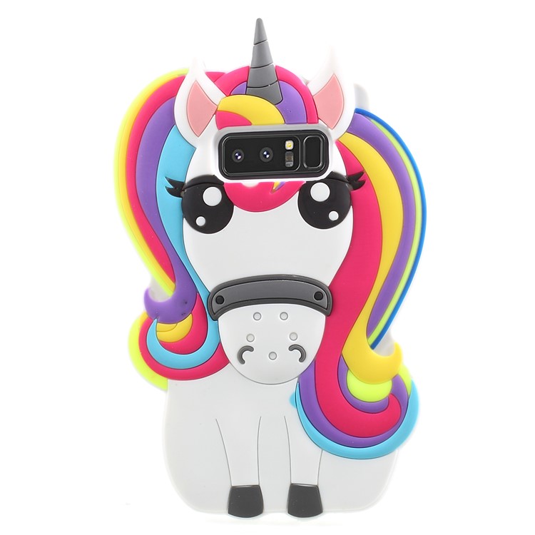 3D Unicorn Pattern Soft Silicone Cell Phone Case for Samsung Galaxy Note 8 SM-N950-1