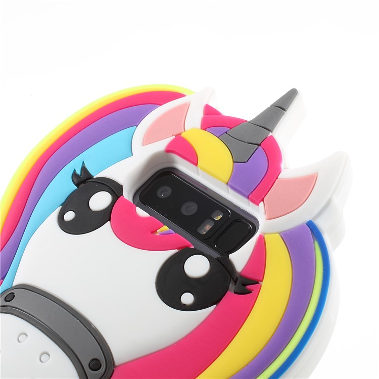 3D Unicorn Pattern Soft Silicone Cell Phone Case for Samsung Galaxy Note 8 SM-N950-4