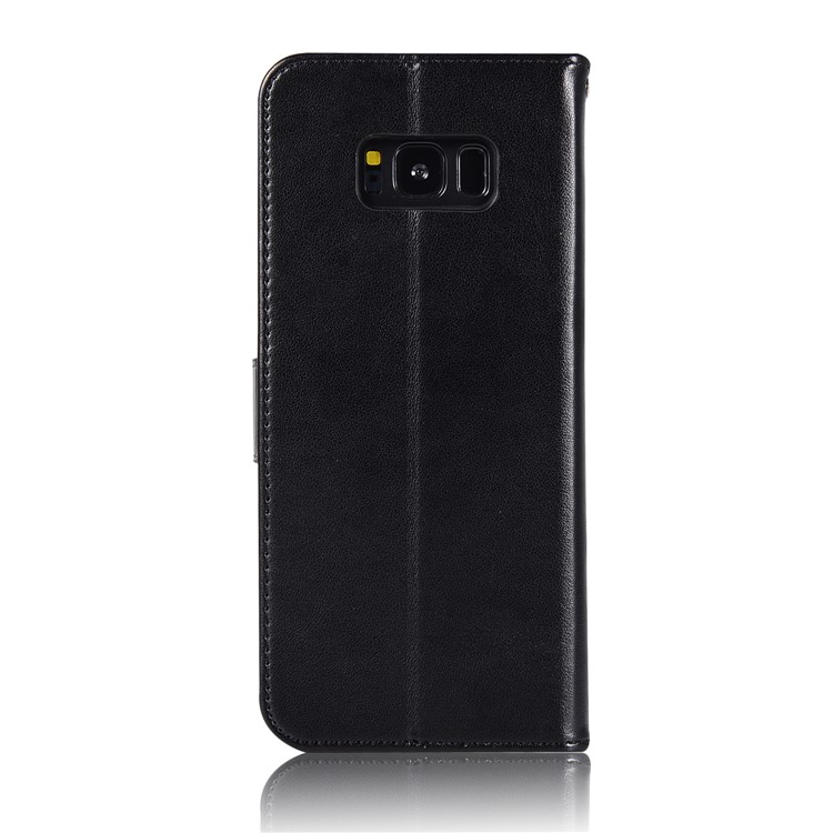 Imprint Owl Dream Catcher PU Leather Wallet Mobile Case for Samsung Galaxy S8 Plus SM-G955 - Black-3