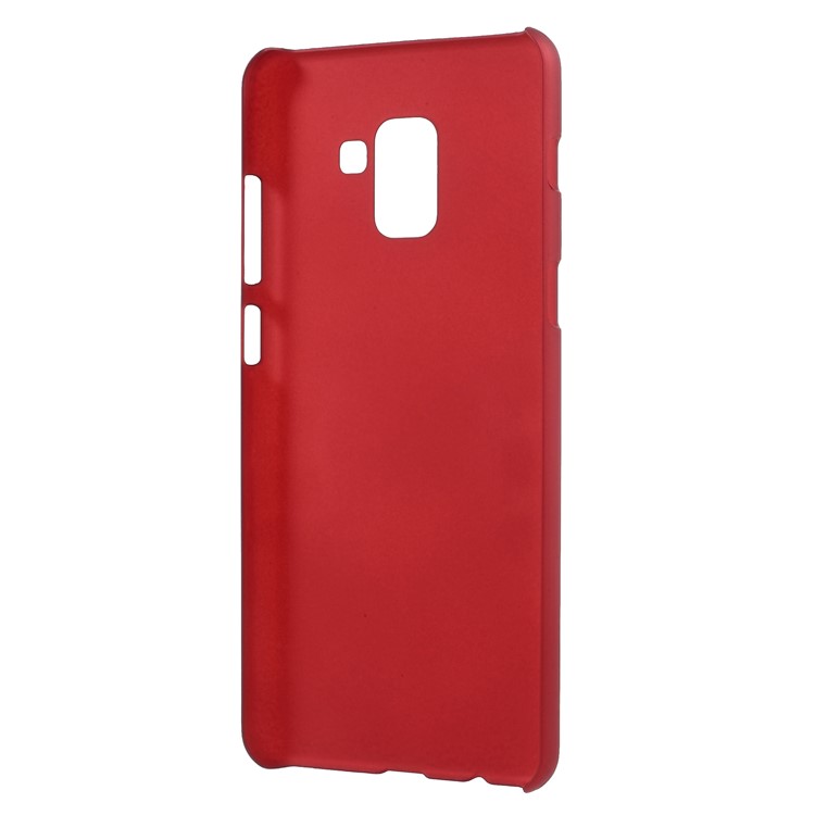 For Samsung Galaxy A7 (2018) Rubberized PC Hard Phone Casing - Red-3