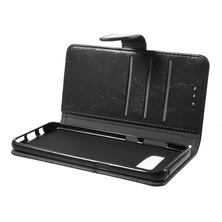 K'TRY Geometric Splicing Series Wallet Leather Case Cover for Samsung Galaxy S8 G950 - Black-7