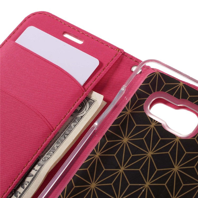 ROAR KOREA Bolsa de couro Twill Leather para Samsung Galaxy A5 SM-A510F - flecha-7