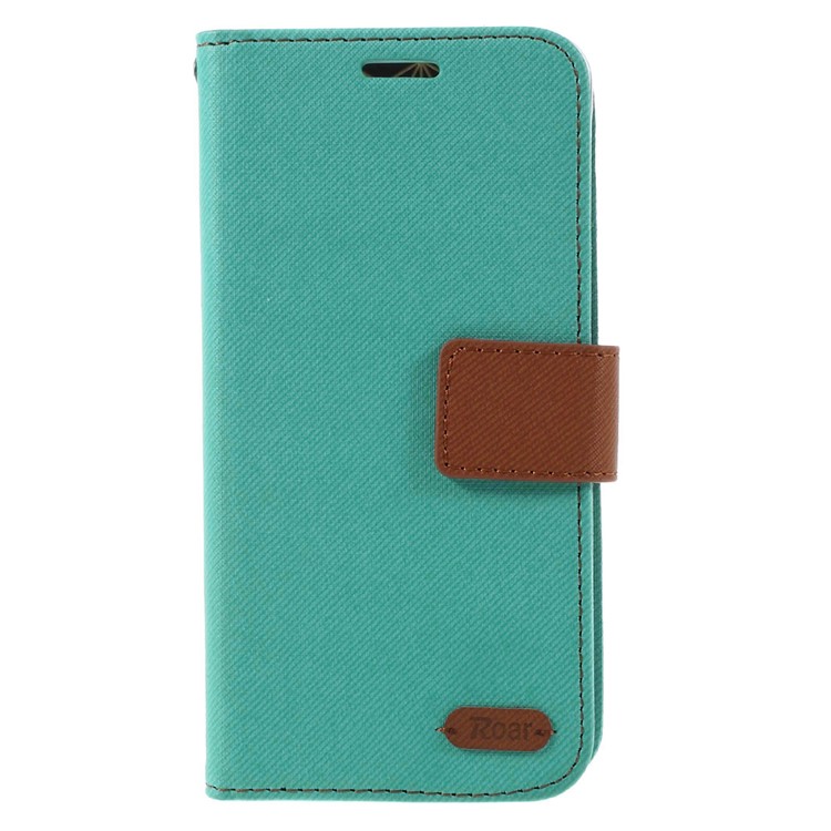 ROAR KOREA Twill Leather Flip Case para Samsung Galaxy A5 SM-A510F - verde-3