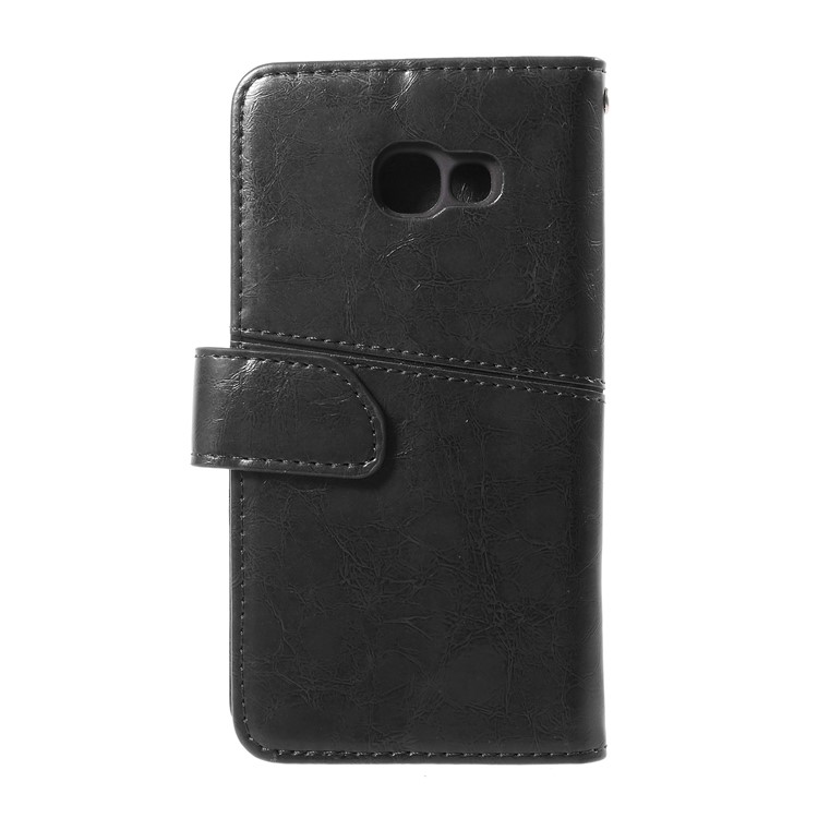 K'TRY Geometric Splicing Series Wallet Leather Cover for Samsung Galaxy A5 (2017) - Black-2
